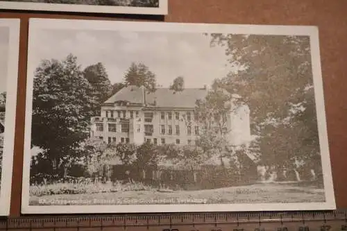 drei alte Karten Gruppenschule Sudeten 2 Groß-Glockersdorf Sudetenland 