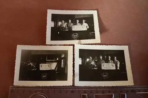 drei tolle alte Fotos Fa. Herm. Streicher GmBH Crimmitschau - 100.000 Tuch 1938 