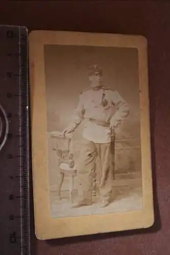 sehr altes CDV Foto Portrait eines Soldaten - Salzburg