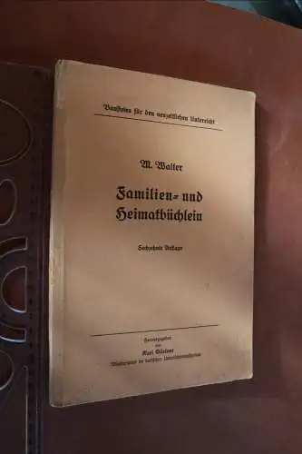 altes Heft - Familien- und Heimatbüchlein - Ahnenforschung beschrieben 30er Jahr