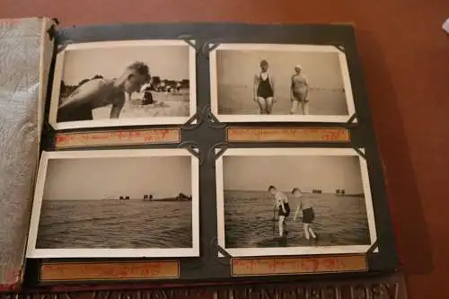 zwei tolle alte Alben - 84 Fotos - Familie, Strand, Berge, Luftschiff , Zeppelin