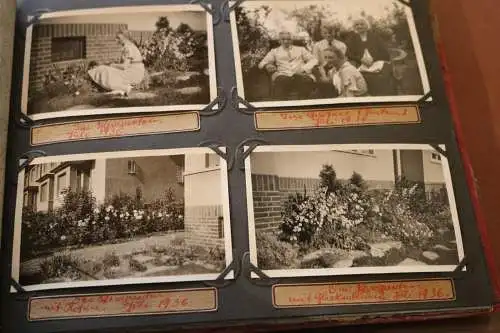 zwei tolle alte Alben - 84 Fotos - Familie, Strand, Berge, Luftschiff , Zeppelin