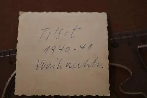 tolles altes Foto -  Soldaten - Tilsit - Weihnachten  1941 