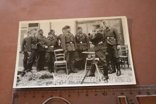 altes Foto - Soldaten Luftwaffe - Ausbildung ?  Messgerät ??