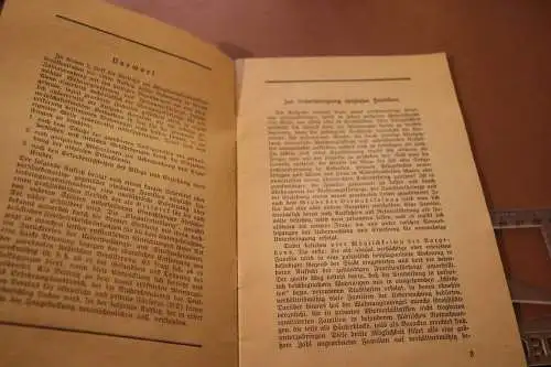 altes Heft - DV-Schriften - Zur Unterbringung asozialer Familien - 1941