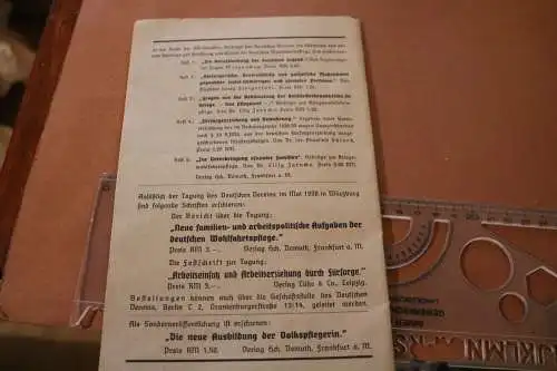 altes Heft - DV-Schriften - Zur Unterbringung asozialer Familien - 1941