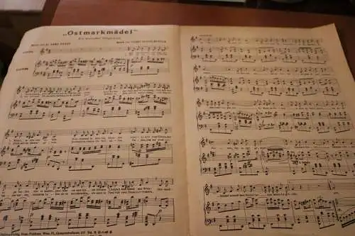 tolles altes Notenblatt - Klavier - Ostmarkmädel - Tango - 30-40er Jahre 