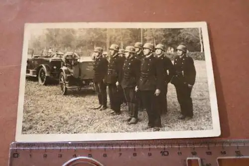 tolles altes Gruppenfoto - Feuerwehrmänner - Augustenfeld ?? 20-30er Jahre