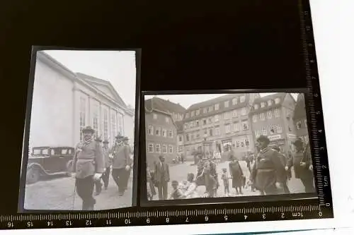 Zwei tolle alte Negative - Schützenfest ? Schützenmarsch - 30-40er Jahre ? Ort ?