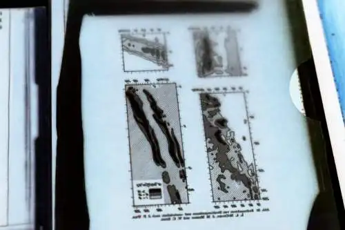 33 Glasnegative + 5 andere Negative - Personen, Orte, Diagramme