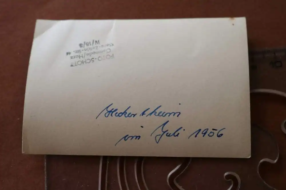 tolles altes Foto FDGB-Ferienheim Fritz Heckert Quedlinburg 1956 1