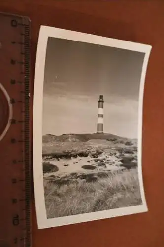 Tolles altes Foto -  Leuchturm auf Amrum - 1969