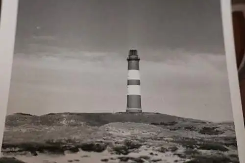 tolles altes Foto -  Leuchturm auf Amrum - 1969