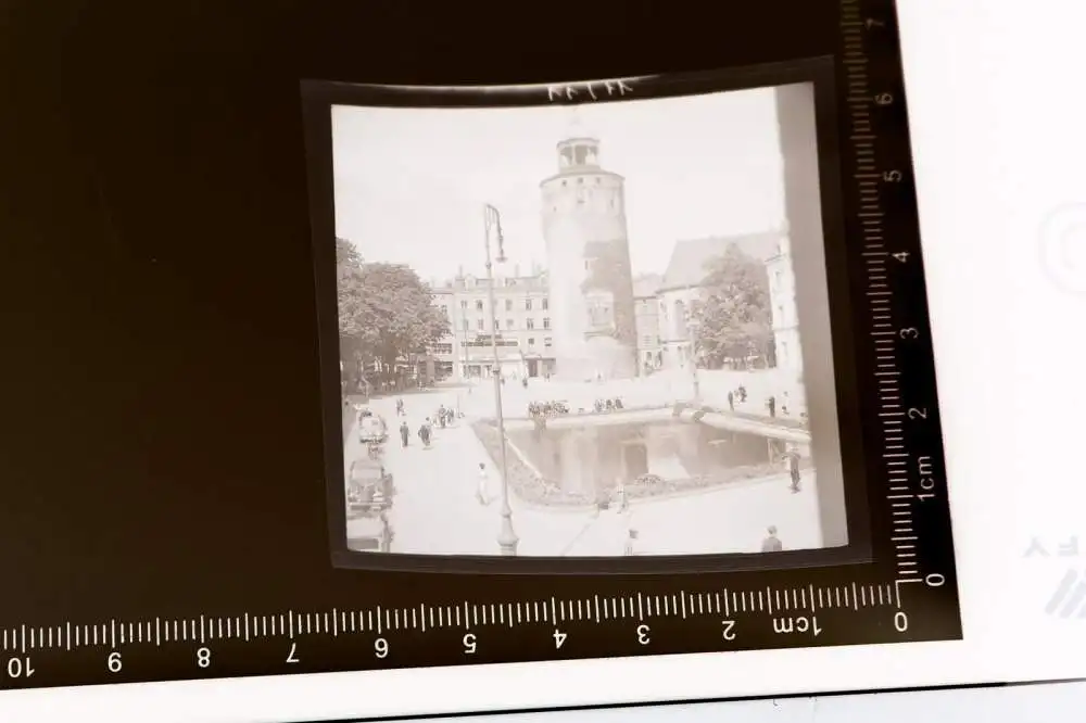tolles altes Negativ - Frauenturm oder Dicker Turm  Görlitz 50er Jahre ? 0