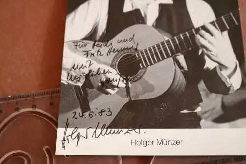 tolles altes Foto - mit original Widmund Holger Münzer  Musiker