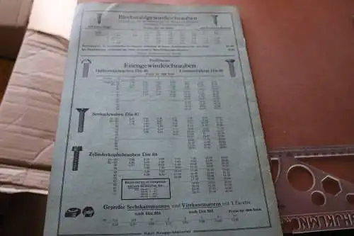 kleiner Produktkatalog Krupp Schrauben - F. Berger KG Essen - 1941