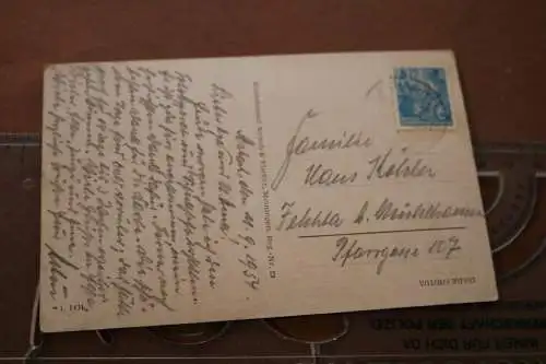 tolle alte Karte -  Ansichten von Asbach b. Schmalhalden (1) 1954