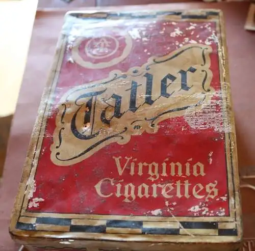 tolle alte seltene Vintage Zigarettendose - Tatler Virginia Cigarettes - Alter ?