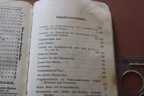 Altes Buch Anspach´s Rechenknecht nach der deutschen Reichswährung 1910-20 ??