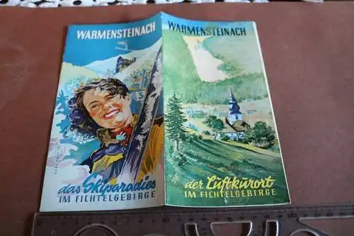 tolles altes Werbeheft - Warmensteinach - Luftkurort Fichtelgebirge - 50er Jahre