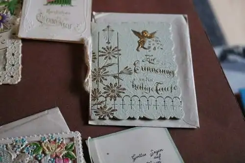 neun tolle alte Kärtchen, Karten vers. Anlässe - 1900-1940 ??? 