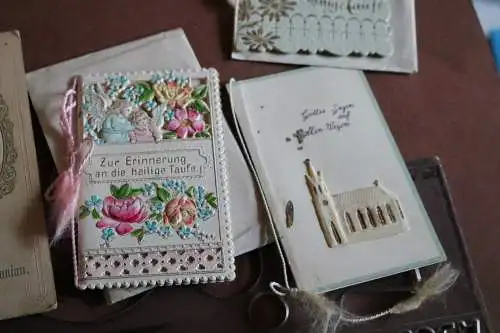 neun tolle alte Kärtchen, Karten vers. Anlässe - 1900-1940 ??? 