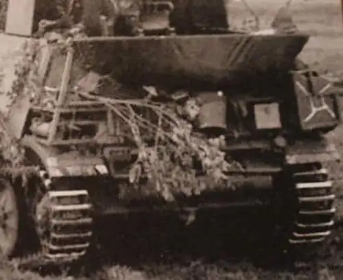 tolles altes Foto - Repro !!!! Marder 2 und StuG - neuzeitlicher Abzug