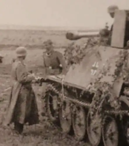 tolles altes Foto - Repro !!!! Marder 2 und StuG - neuzeitlicher Abzug