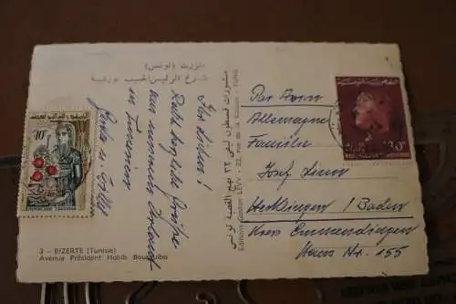 tolle alte Karte - Tunesien Bizerte - 50-60er Jahre ?