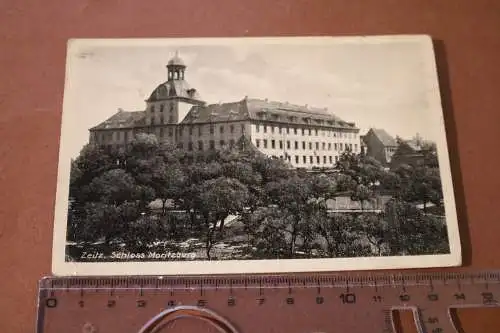 tolle alte Karte - Zeitz  Schloss Moritzburg  1940 als Feldpost gelaufen