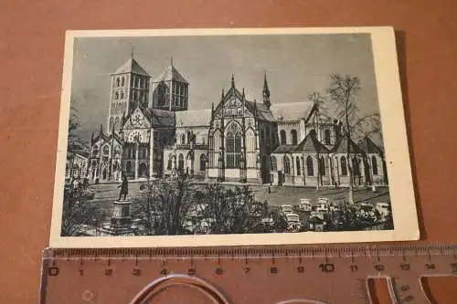 tolle alte Karte - Dom von Münster  1956