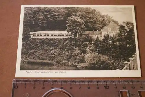 tolle alte Karte - Siegterrasse Auermühle 