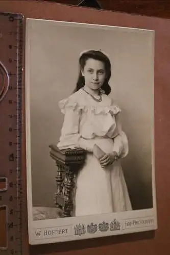 tolles altes Kabinettfoto - Portrait hübschen Mädchen - Berlin 