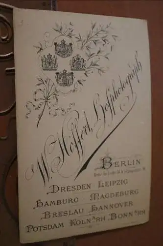tolles altes Kabinettfoto - Portrait hübschen Mädchen - Berlin 