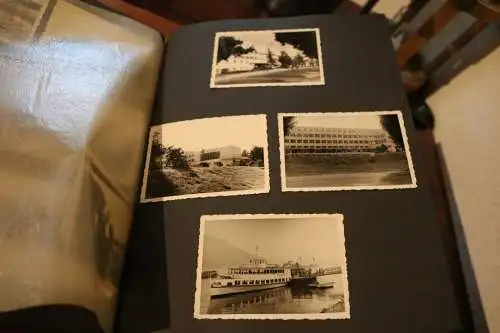 Tolles altes Album 151 Fotos eines Studenten ?? Stadtansichten, Familie - 50-60e