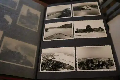 Tolles altes Album 151 Fotos eines Studenten ?? Stadtansichten, Familie - 50-60e