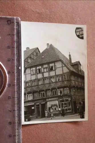 Tolles altes Foto - Hameln ? Fachwerkhaus Geschäft - Pferdemarkt - 30-40er Jahre