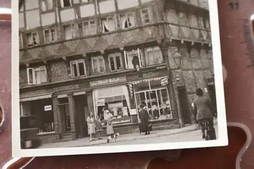 Tolles altes Foto - Hameln ? Fachwerkhaus Geschäft - Pferdemarkt - 30-40er Jahre