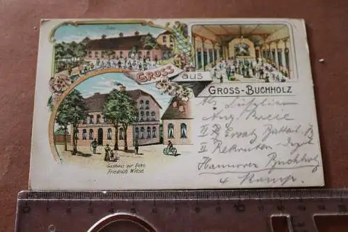 tolle alte Karte - Gruss aus Gross-Buchholz 1915 