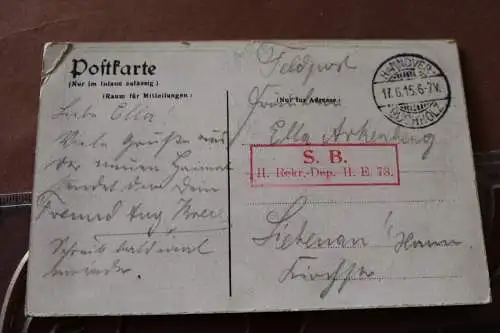 tolle alte Karte - Gruss aus Gross-Buchholz 1915 