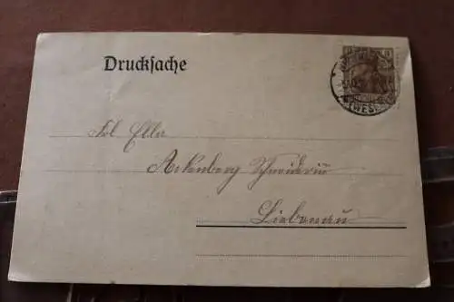 tolle alte Karte -  Generalversammlung 1916 - Schneider- Kürschner Nienburg 