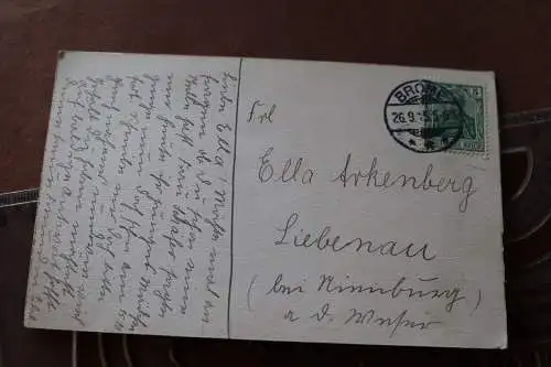 tolle alte Karte -  Ansicht Königslutter Elm 1915