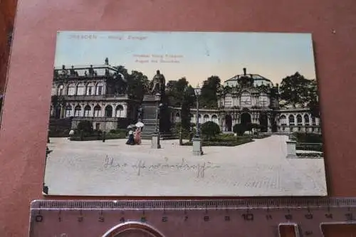 tolle alte Karte - Dresden Königl. Zwinger 1915