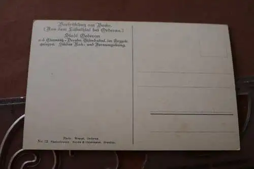 tolle alte Karte - Ansicht Oederan - Lößnitztal   - 1910-20 ?