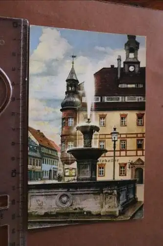 tolle alte Karte - Ansicht Oederan - Alter Brunnen am Markt  - 1910-20 ?