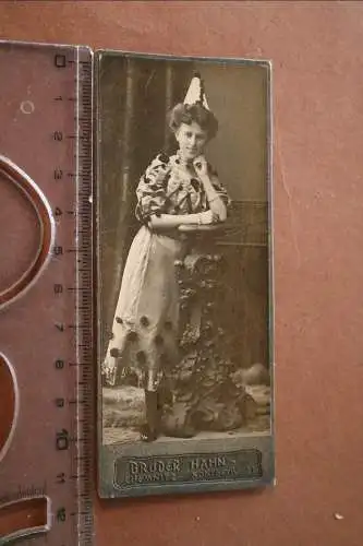 Tolles altes  CDV-Foto  hübsche Frau im Kostüm - Chemnitz