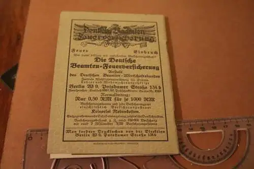 altes Jahrheft - Deutscher Beamtenbund Ortskartell Hannover 1926