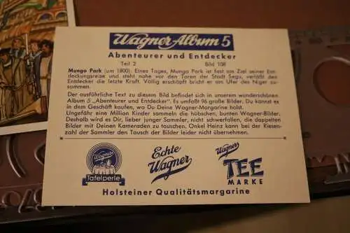 sechs alte Sammelbilder   Abenteurer und Entdecker Teil 2 - Onkel Heinz 