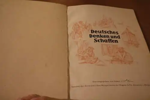 altes Sammelalbum  Deutsches Denken und Schaffen  - Onkel Heinz- (2) komplett  