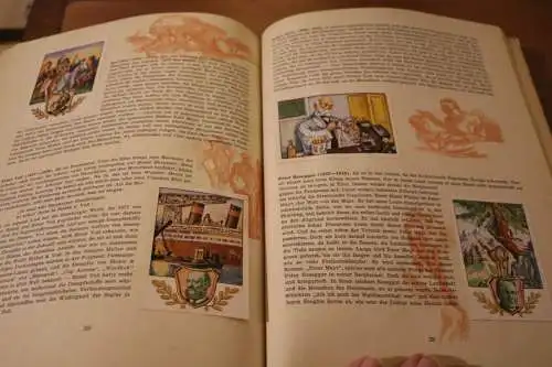 altes Sammelalbum  Deutsches Denken und Schaffen  - Onkel Heinz- (2) komplett  